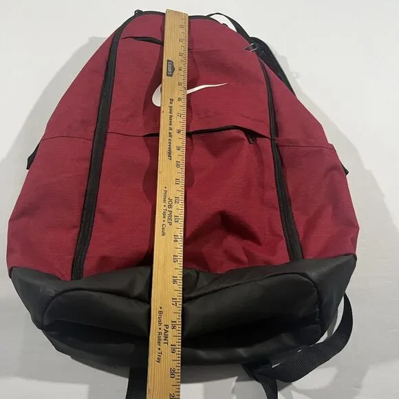 Nike Training Brasilia Gym School Backpack Poly RED Bookbag Travel FLAW - Picture 9 of 10